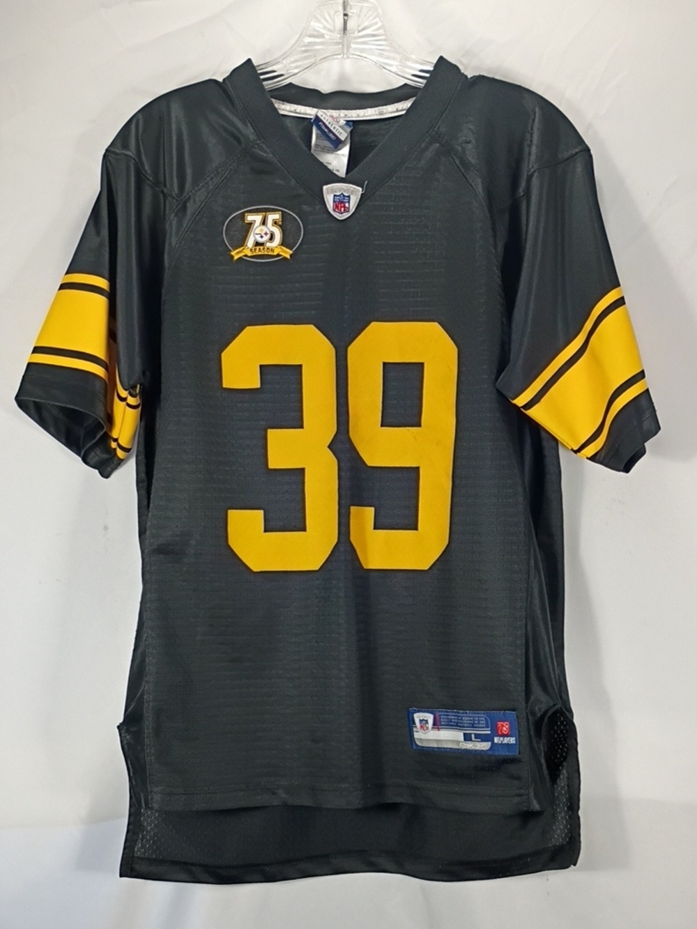 Reebok NFL Pittsburgh Steelers Jersey #39 Parker 75th Season 2007 Boys Sz Lg